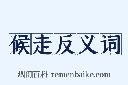 候走反义词是什么意思的图片